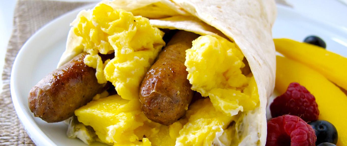 Sausage deals breakfast burrito